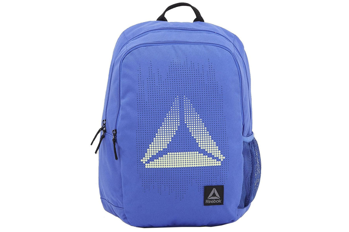 Mochila Reebok azul con bolsillo lateral de malla