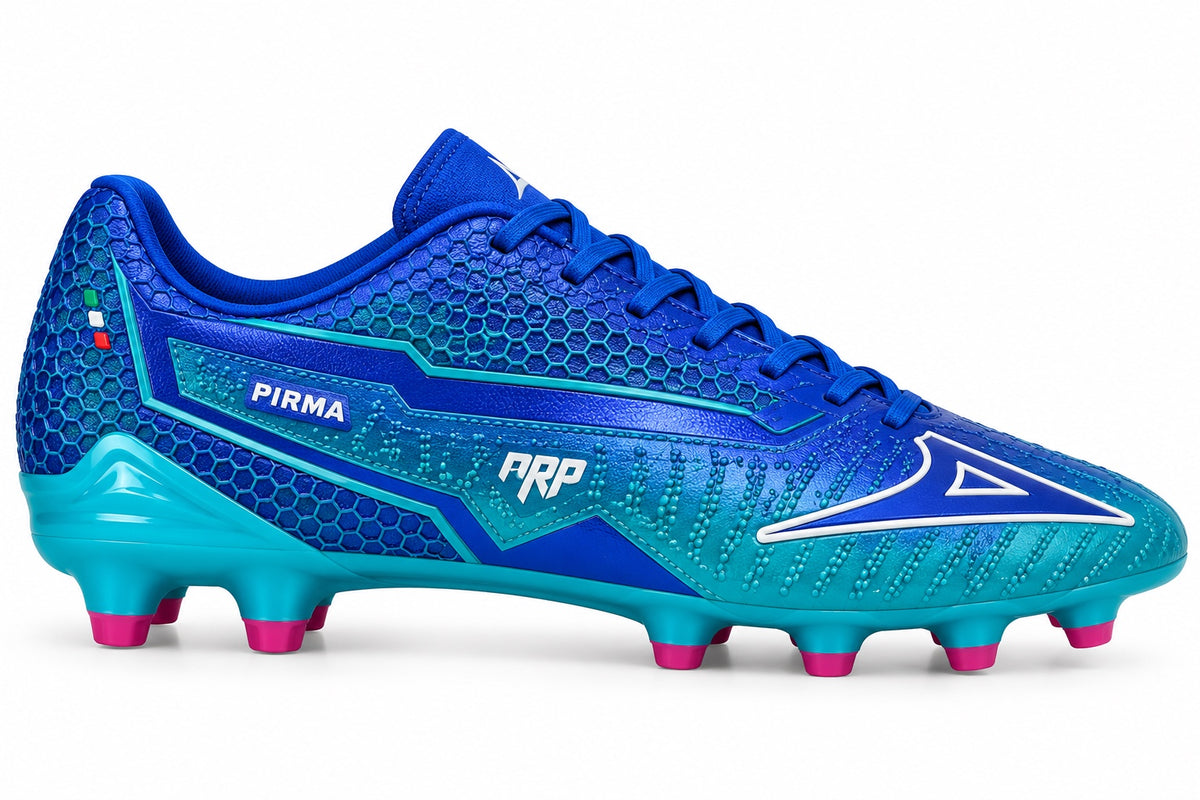 Tacos de fútbol Pirma Skin Gamer Pro Azul/Turquesa