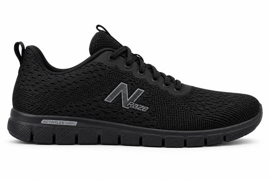 Raze Tenis Hombre Negro – Malla y Suela Negra