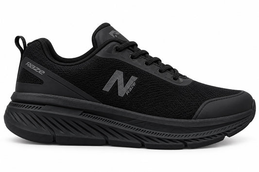 Raze Tenis Hombre Negro – Suela Segmentada