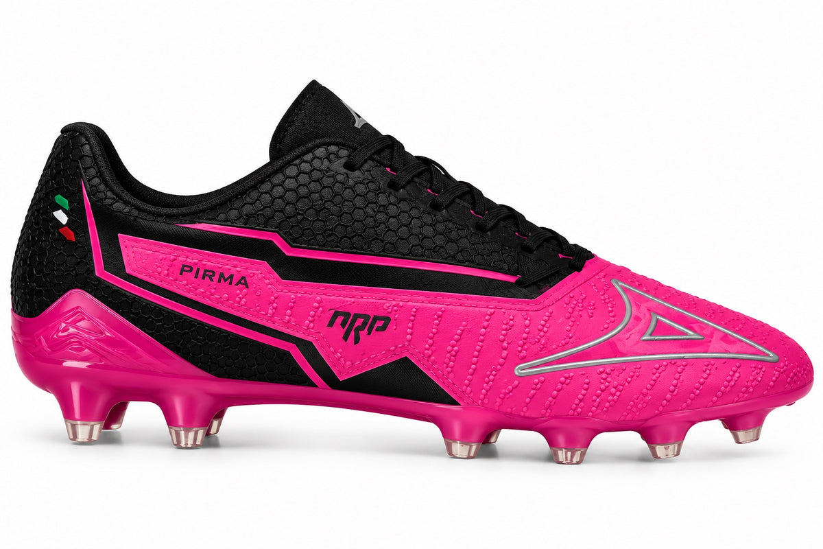 Tacos de fútbol Pirma Skin Gamer Pro Negro/Fucsia
