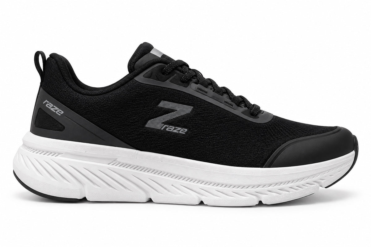 Raze Tenis Hombre Negro/Blanco – Suela Segmentada