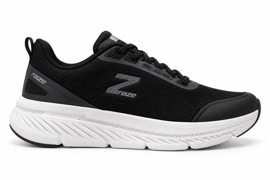 Raze Tenis Hombre Negro/Blanco – Suela Segmentada