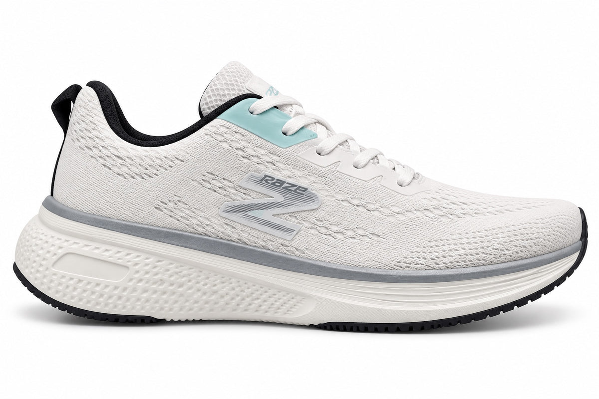 Raze Tenis Mujer Blanco/Menta – Con Cordones