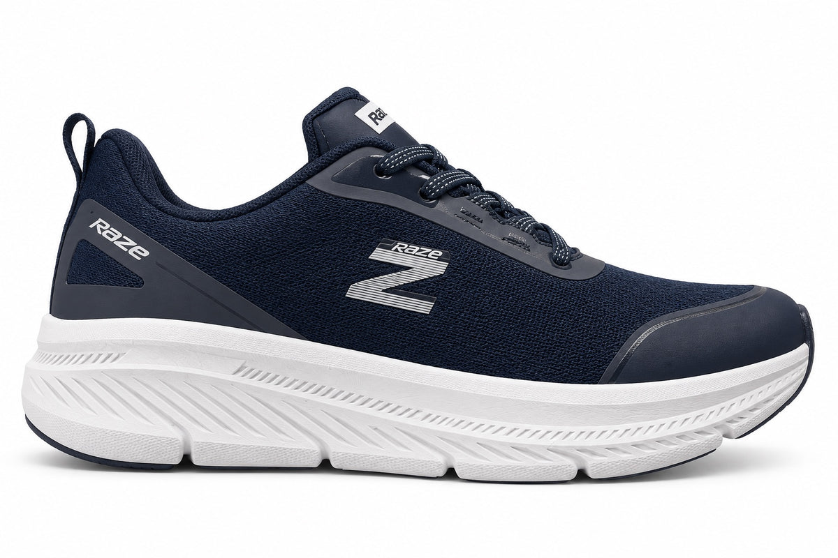 Raze Tenis Hombre Azul/Blanco – Suela Segmentada